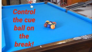 How to Control the Cue Ball on the Break in Pool!