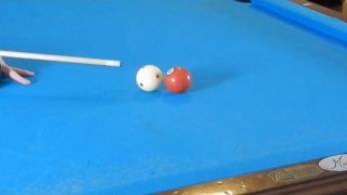 How to Put Topspin on the Cue Ball when it is Close to Another Ball