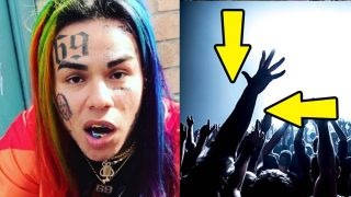 Tekashi 6ix9ine FAILS Crowd Surf AGAIN and No One Catches Him