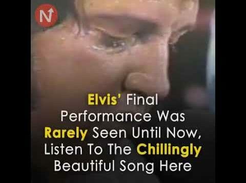Elvis Presley  probably last performance